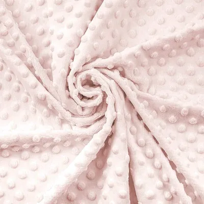 Immagine prodotto di Tessuto Minky rosa pastello 50 cm Tiny - 50 x 150 cm - Rosa | by Craft Loom