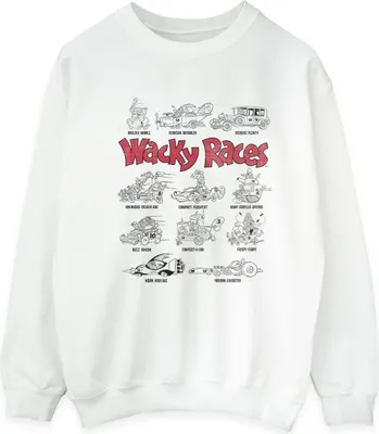 Produktbild von Wacky Races - Sweatshirt für Herren BI48321 (S) (Weiß)