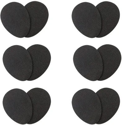 Produktbild von 6 Paar Anti Rutsch Sohle Pads Selbstklebende Rutschfeste Sohle Schutz Kissen für High Heel Schuhe (Schwarz)