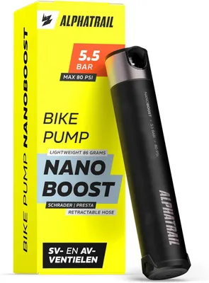 Productafbeelding van Minipomp 86 gram - 5,5 bar - Presta en Schrader - Met houder