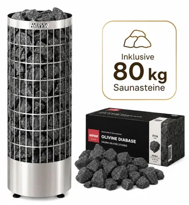 Zdjęcie produktu dla Piec do sauny Harvia Cilindro Pc90e 9,0 Kw Bez jednostki sterującej W zestawie kamienie do sauny 80kg