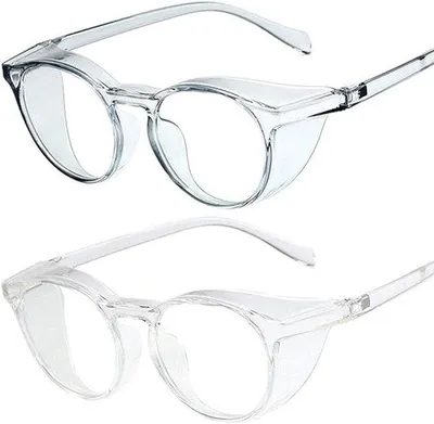 Produktbild von Sicherheitsbrille, blaulichtschutz, Windschutzbrille, transparent, für Damen und Herren, 2 Stück