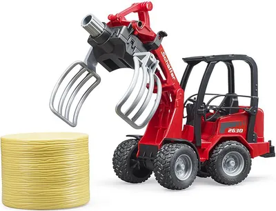 Produktbild von Zemědělský nakladač Bruder Schäffer 2630 s drapákem na balíky a 1 kulatým balíkem