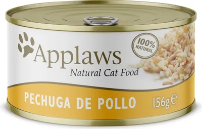 Productafbeelding van APPLAWS Kattenvoer, gevogelte (kip), blikjes, 24 stuks x 156 gram