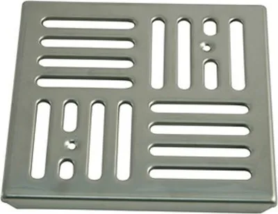 Produktbild von Marley Edelstahlrost 067834 Einlaufrost 145x145mm Rost Metallrost für Kellerablauf Hofablauf