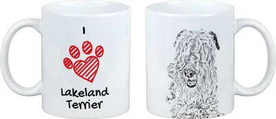 Immagine prodotto di Lakeland Terrier - Tazza con cane, adorabile tazza con grafica, regalo con la tua foto del marchio Art-Dog