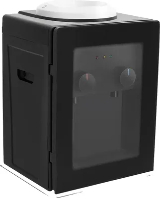 Produktbild von Wasserspender, heiß und kalt, freistehendes Design, schwarz, M