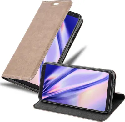Produktbild von Cadorabo Hülle für WIKO VIEW Schutz Hülle in Braun Handyhülle Etui Case Cover Magnetverschluss