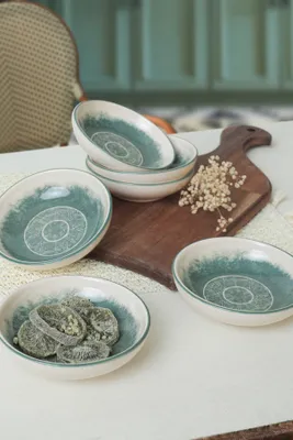 Produktbild von Hermia Concept, x 0001531500000000000000000, Saucenschüssel-Set (6-teilig), 100 % KERAMIK, Creme, 13 x 21 x 13 cm
