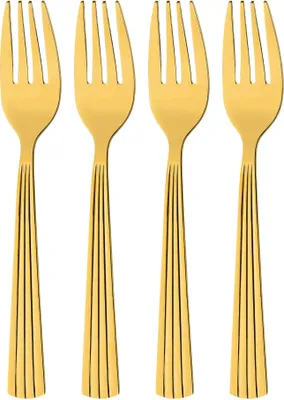 Produktbild von Kuchengabeln, Serie Athen, 4-teilig, gold, Edelstahl