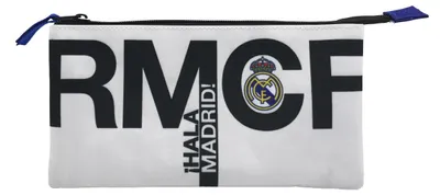 Produktbild von Real Madrid Dreifach Federmäppchen 3 Fächer Federmappe Reißverschluss