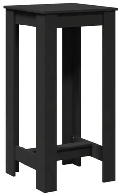 Produktbild von vidaXL Bartisch Schwarz 51x50x103,5 cm Holzwerkstoff