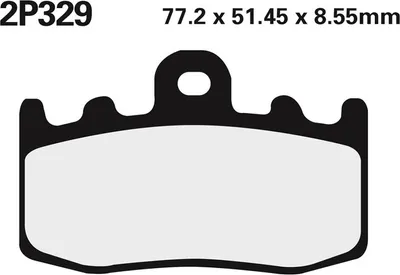 Immagine prodotto di Pastiglie freno NISSIN Street /Off-Road in metallo sinterizzato - 2P-329ST
