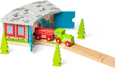 Obrázok produktu pre Bigjigs Rail Trojité depo s bránami