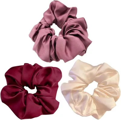 Produktbild von Miyabitters Haarschmuck als Haarseil, 3 Stück, einfarbiges elastisches Stirnband für Pferdeschwänze, für Damen und Mädchen