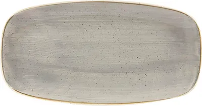Produktbild von CHURCHILL Stonecast Peppercorn Grey Teller flach, rechteckig, Länge: 298 mm