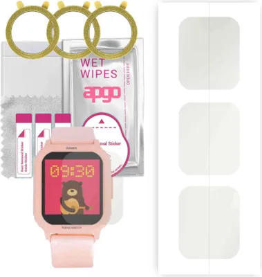 Produktbild von apgo 3 Stück Schutzfolie, Matt, kompatibel mit Vector Smart Kids Smartwatch, Hydrogel Displayschutzfolie mit Positionierhilfe, Displayfolie, robust und kratzfest