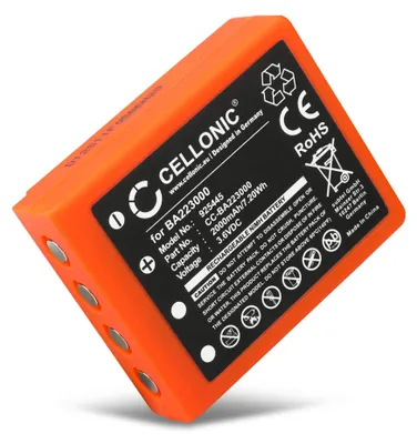 Produktbild von CELLONIC 1x Akku für Fernbedienung Kompatibel mit HBC Radiomatic Vector Pro, Micron 5, Micron 7, BA223030 - (2000mAh, 3.6V)
