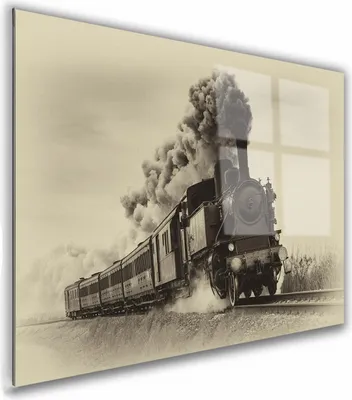 Zdjęcie produktu dla OBRAZ NA SZKLE PROSTOKĄTNY 90x60cm 131 Pociąg