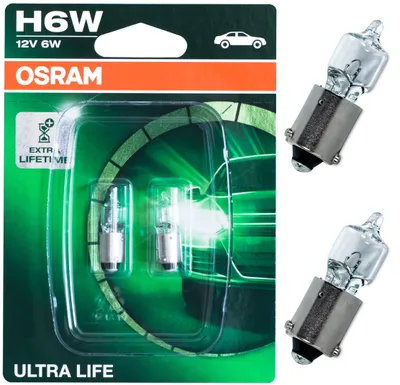 Obrázok produktu pre OSRAM ULTRA LIFE H6W BAX9s 12 V/6 W (blistrové balenie 2 ks)