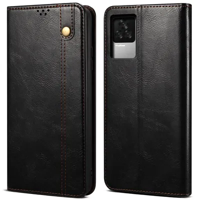 Immagine prodotto di Custodia per Xiaomi Redmi K40S, custodia in pelle flip wallet con funzione stand nero