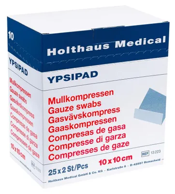 Obrázek produktu pro Holthaus YPSIPAD gázový obklad, 7,5 x 7,5 cm | balení (50 ks)
