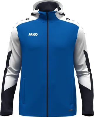 Produktbild von Jako Dynamic Trainingsjacke mit Kapuze Herren blau weiß marine Gr 3XL
