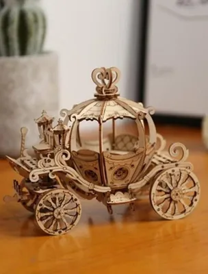 Obrázok produktu pre NiXiM Drevené 3D puzzle / Rozprávkový kočiar