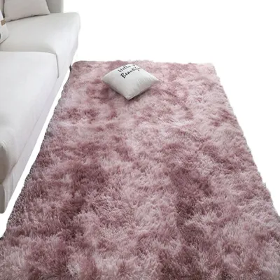 Image de tapis de velours rose doux grand 220x160cm beau XXL