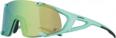 Produktbild von Alpina Hawkeye S Q-Lite Turquoise Matt/Green Sportbrillen