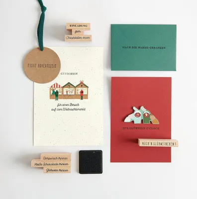 Produktbild von Stempelset Weihnachtsmarkt, Types100%