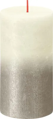 Produktbild von Bolsius Sonnenuntergang-Stumpenkerze, Fading Pearl-Champagne 130 × 68 mm