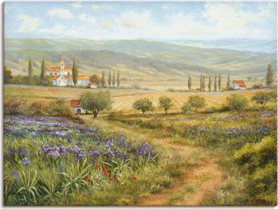 Produktbild von ARTland Leinwandbild Provence Größe: 120x90 cm