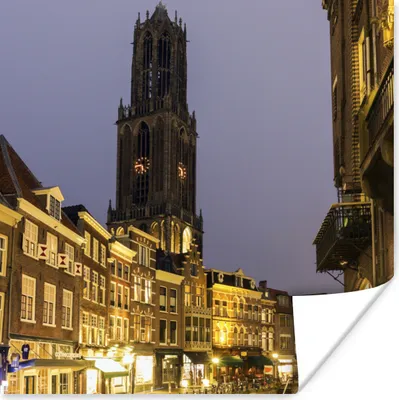 Produktbild von MuchoWow® Poster Utrecht - Wasser - Licht 100x100 cm - Babyzimmer