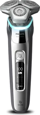 Produktbild von Philips SHAVER Series 9000 S9976/55 Elektrischer Nass- und Trockenrasierer mit SkinIQ, Rotationstrasierer, Schwarz, Dual SteelPrecision blades, GroomTribe, SH91, 2 Jahr(e)