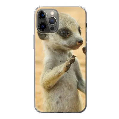 Produktbild von MuchoWow® Handyhülle Schutzhülle Hülle für iPhone 13 Pro Erdmännchen - Braun - Tier Silikon Softcase Handy Hülle - Handy-Tasche