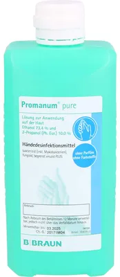 Obrázek produktu pro B. BRAUN Promanum čistý dezinfekční prostředek na ruce, 500 ml roztok
