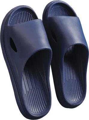 Produktbild von Duschpantoffeln Herren Damen rutschfeste Badeschuhe Dicke Sohle Schnelltrocknend Indoor Outdoor Sommer Hausschuhe für Schwimmbad Strand Sauna Camping