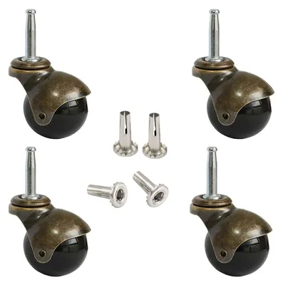 Obrázek produktu pro Otočné kuličkové ložiska, 50 mm, nosnost až 120 kg, 4 kusy