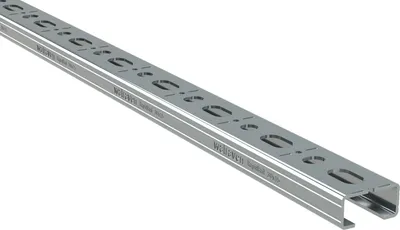 Image de Walraven Montageschiene RapidRail 30x15 2m C-Profil sv mit Schnittmarkierungen