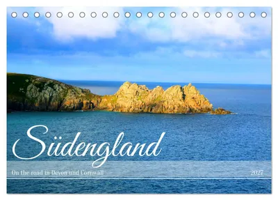 Produktbild von Südengland - On the road in Devon und Cornwall (Tischkalender 2027 DIN A5 quer), CALVENDO Monatskalender