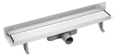 Zdjęcie produktu dla Odpływ liniowy Basso 50 cm Inox - przyścienny, stal nierdzewna 304, wysoka przepustowość 56 l/min, 10 lat gwarancji
