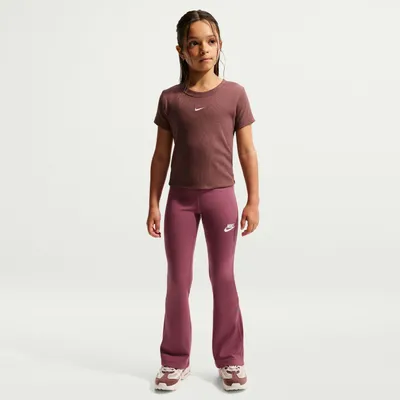 Produktbild von Nike G Nsw Clssc Hr Flare Tght Lbr Pink Smoke/White Pink Smoke/White M