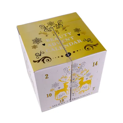 Produktbild von Accentra Adventskalender Würfel Gold Dekorativkosmetik