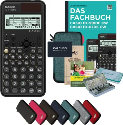 Produktbild von CALCUSO Streberpaket Türkis mit Taschenrechner Casio FX-991DE CW