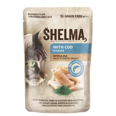 Obrázek produktu pro SHELMA s omáčkou v želé - mokrá krmiva pro kočky - 85 g