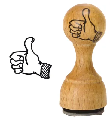 Produktbild von Der Daumen Lehrerstempel Holzstempel