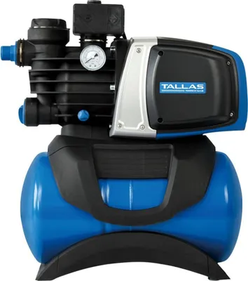 Produktbild von Tallas D-BOOST 1100 Hauswasserwerk - 3.750 L/Std. - 1100W - Förderhöhe 45 m - Automatische Ein- / Ausschaltung - Inkl. Wasserfilter - Gartenpumpe