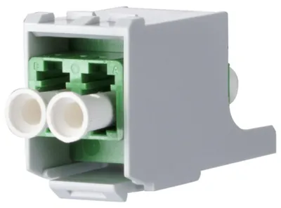 Image de Module FO LC duplex monomode Module OpDAT LC APC SM céramique verte - Coupleur optique LC-Duplex 15...