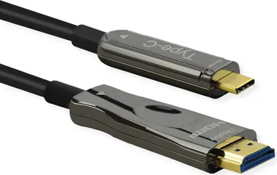 Produktbild von ROLINE USB Typ C - HDMI (AOC) Adapterkabel, ST/ST, 4K60, 30 m